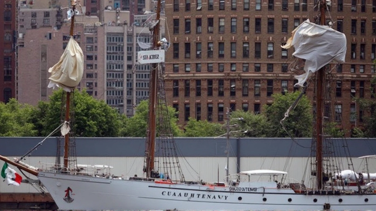 Mexican Navy Ship Cuauhtémoc Collides With Brooklyn Bridge During Farewell Display, Leaving Crew Devastated